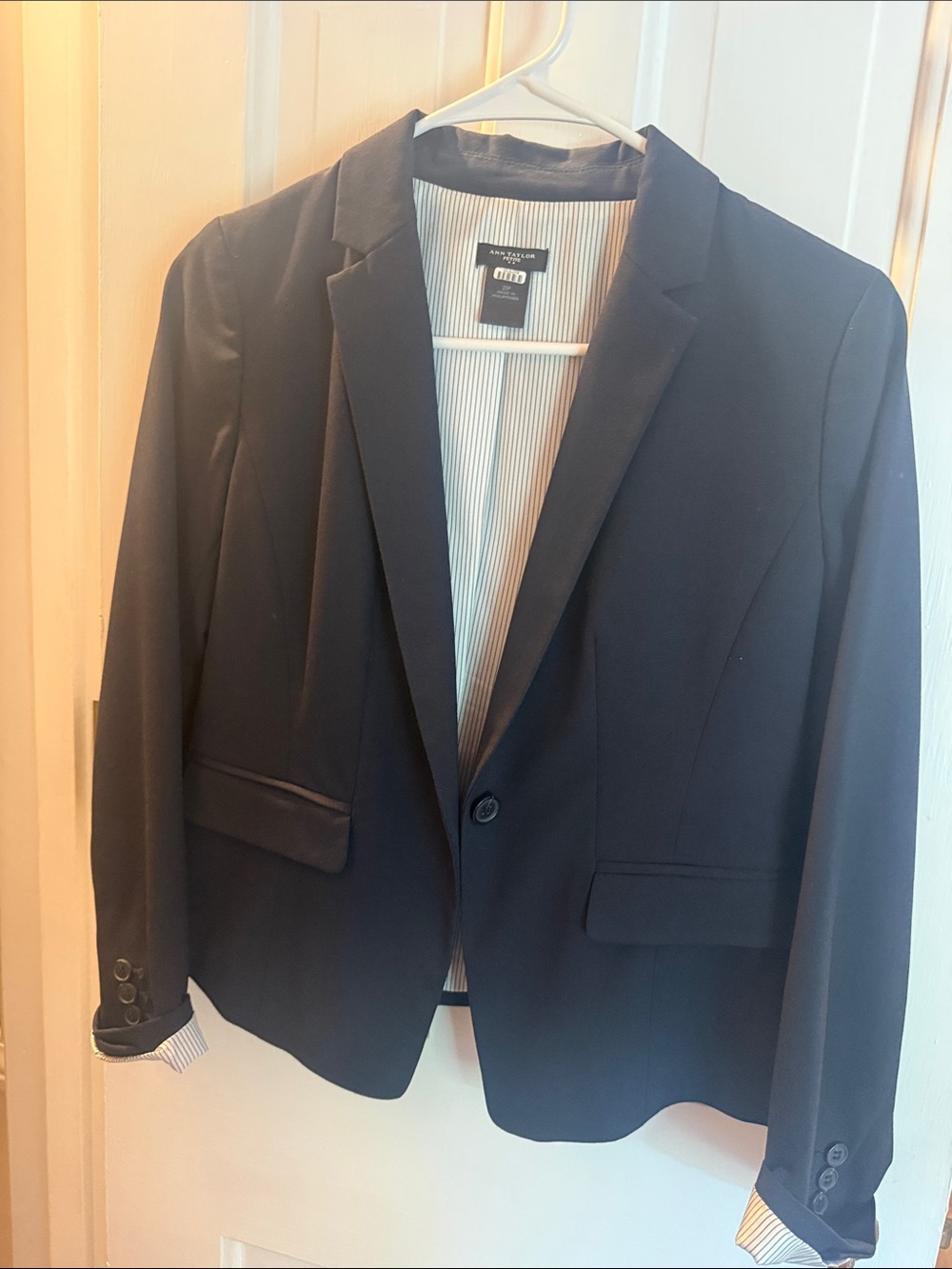 2 Women's Classic Black & Navy Blue Blazer - Tailored Single-Button